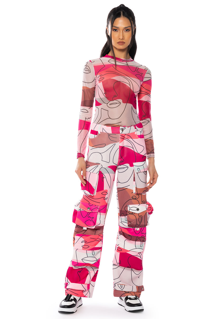 FACES SCUBA PRINTED CARGO JOGGER