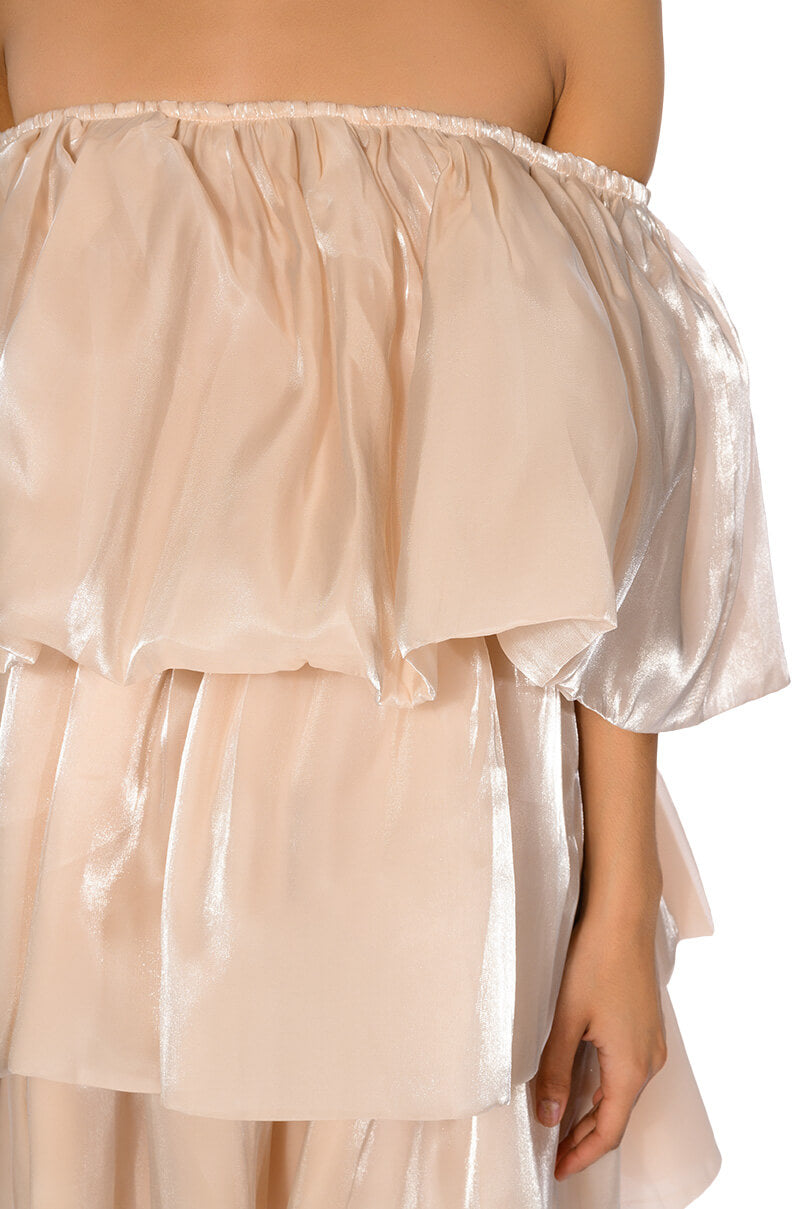 FAIRY DREAMS CHIFFON LAYERED MINI DRESS