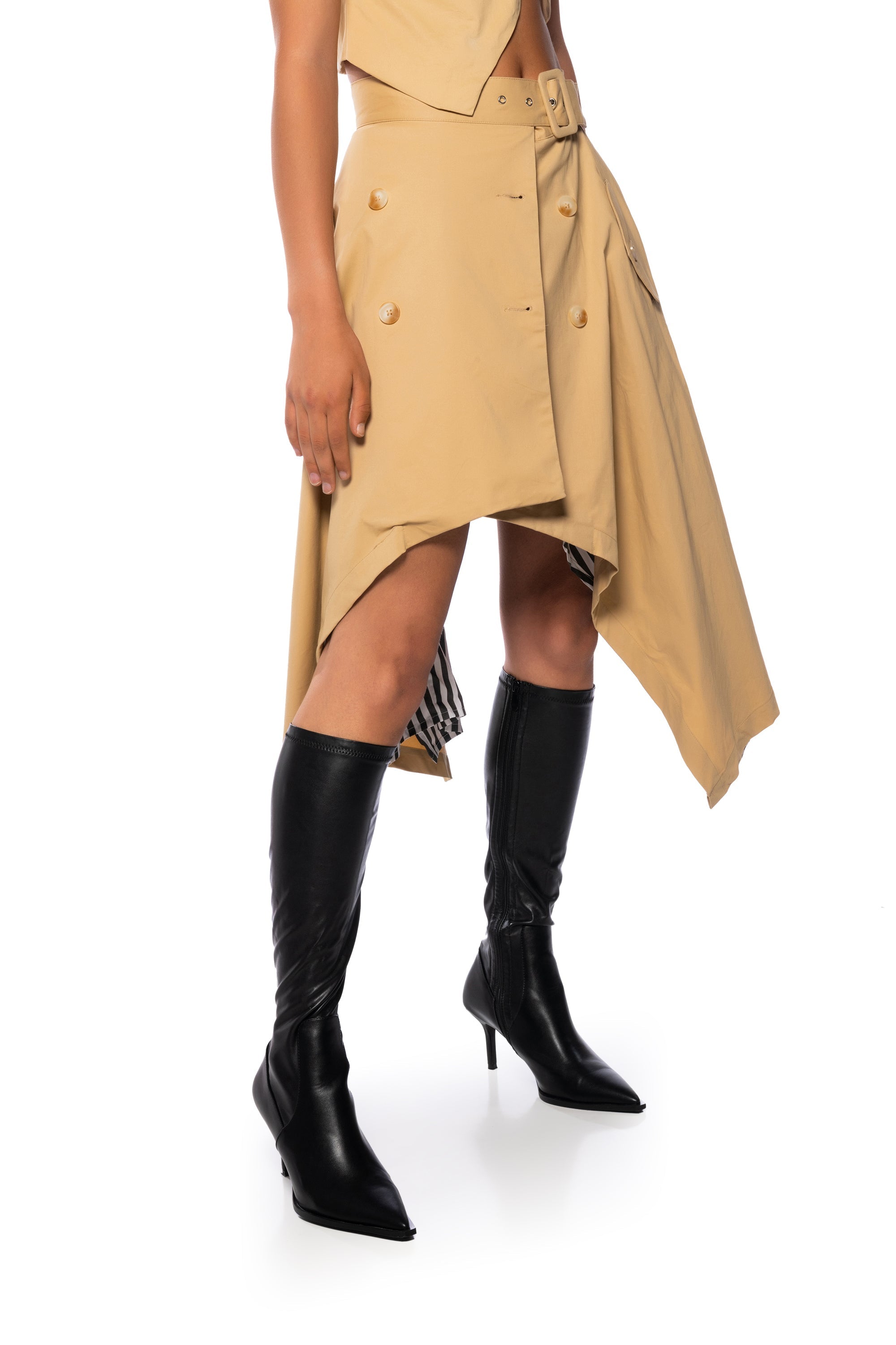 FALL FORWARD TRUMPT MAXI SKIRT