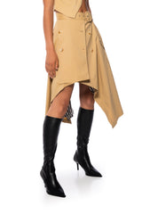 FALL FORWARD TRUMPT MAXI SKIRT