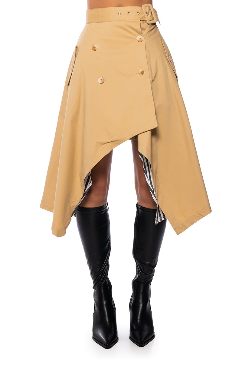 FALL FORWARD TRUMPT MAXI SKIRT