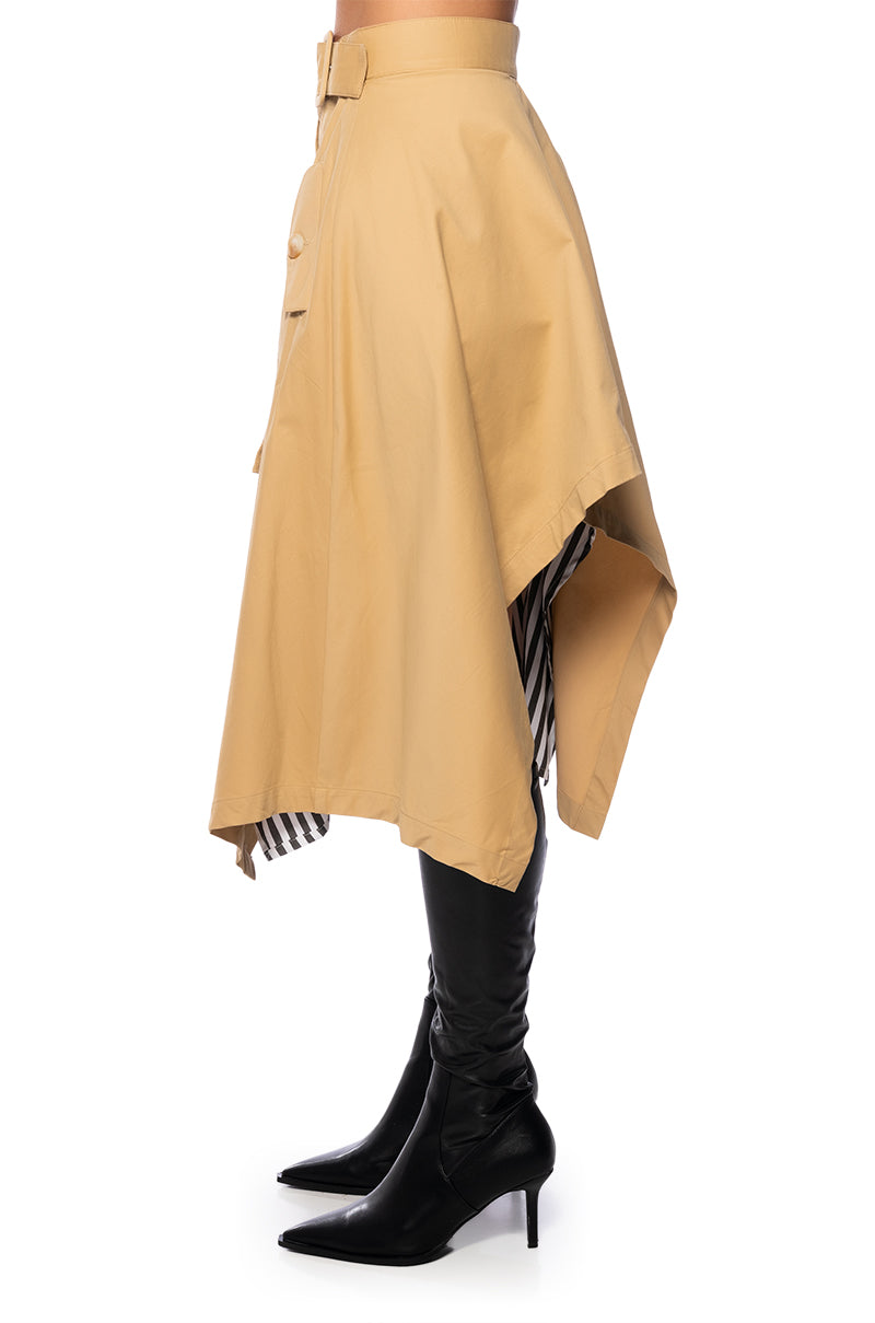 FALL FORWARD TRUMPT MAXI SKIRT