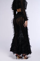 FALLING TO PIECES STRETCH MAXI SKIRT