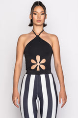 SERENA FLORAL CUT OUT BODYSUIT