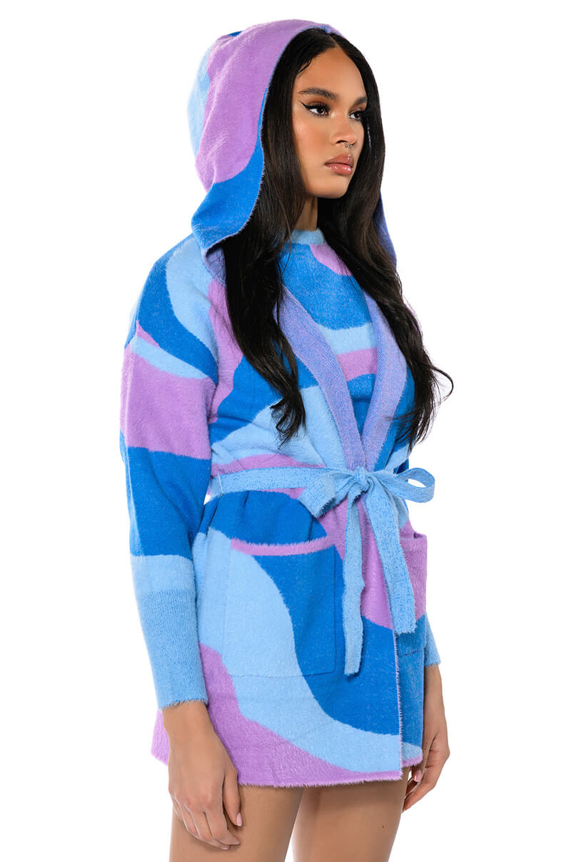FAR OUT TIE CARDIGAN