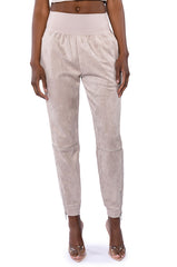 FAUX SUEDE JOGGER