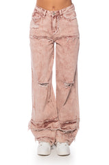 FAYE DISTRESSED RELAXED FIT JEANS