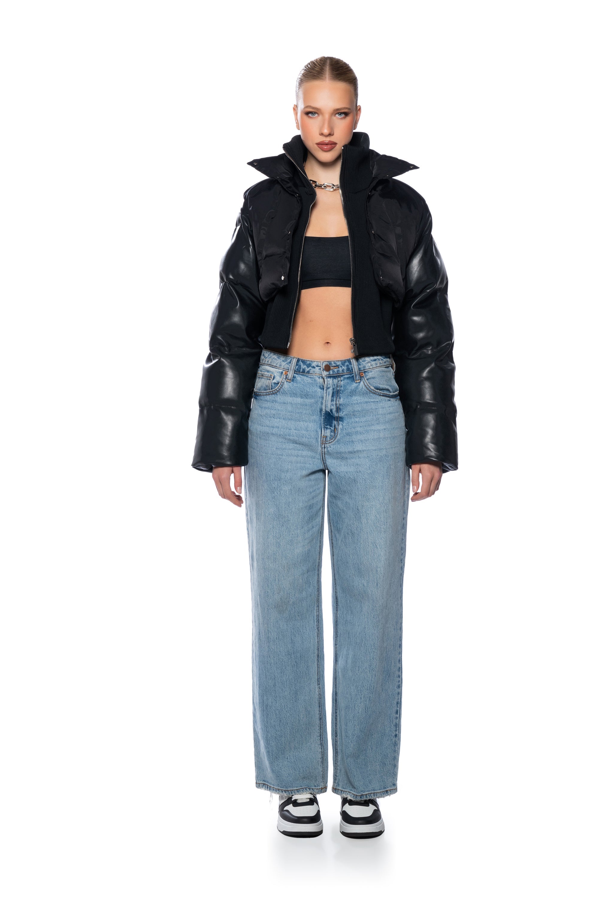 ULTRA PUFFER WITH RIB TRIM