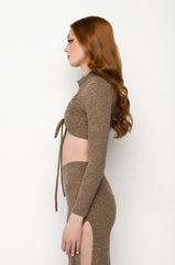 FEELING RIGHT MOCK NECK SWEATER TOP