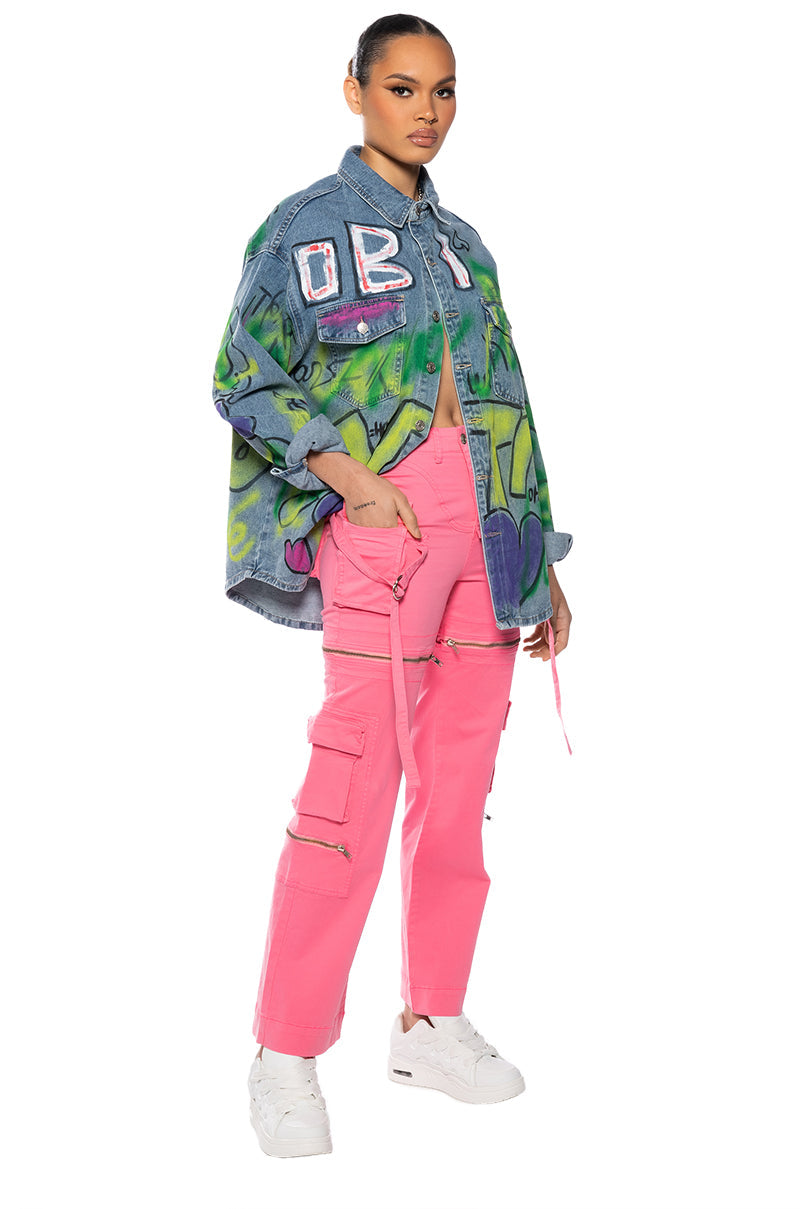 FEELS WIDE LEG CARGO PANT