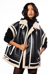 FELIX OVERSIZE SHEARLING UTILITY VEST