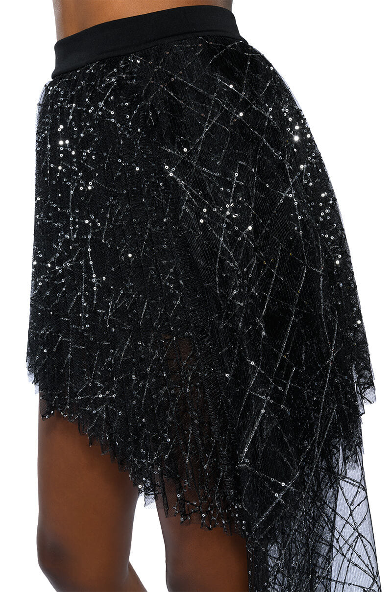 FEYA HIGH LOW TULLE LAYERED MINI SKIRT