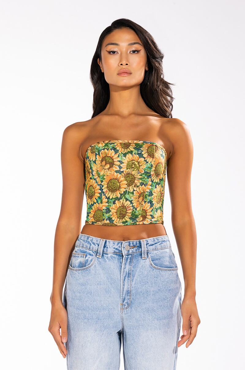 FIELD OF DREAMS BROCADE BUSTIER