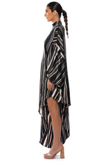 FILM MIDI ASYMMETRICAL SHIRT DRESS