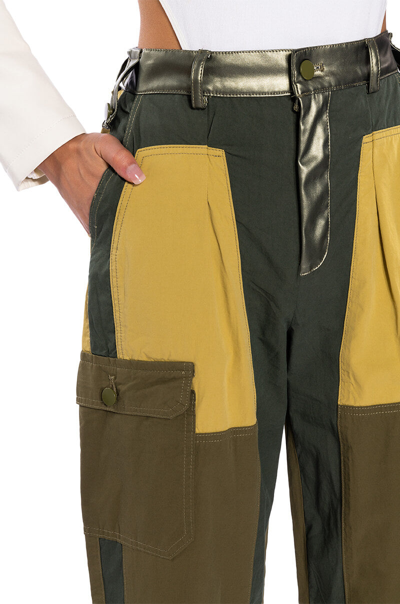 FIRST CHOICE COLOR BLOCKED CARGOS