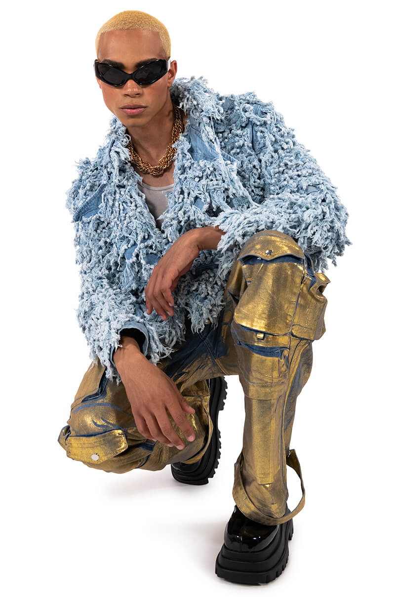 FIRST CLASS FRINGE DENIM JACKET