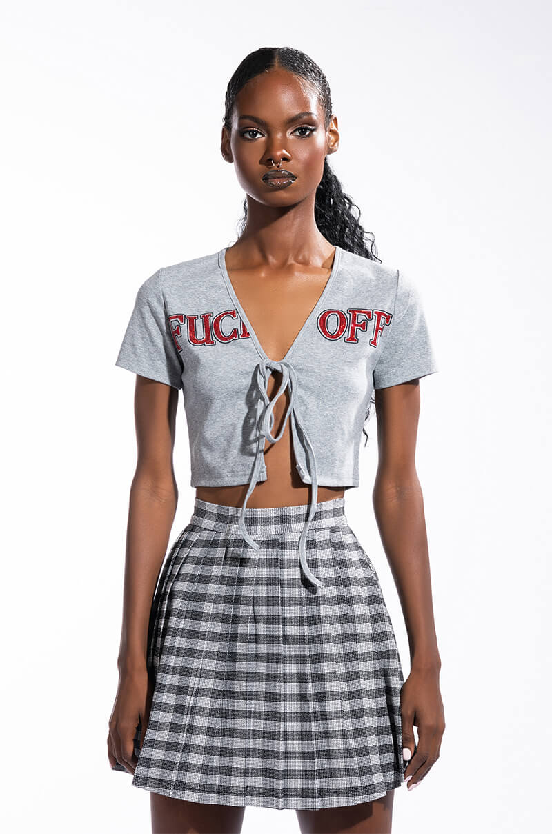 FUCK OFF-HEATHER GREY