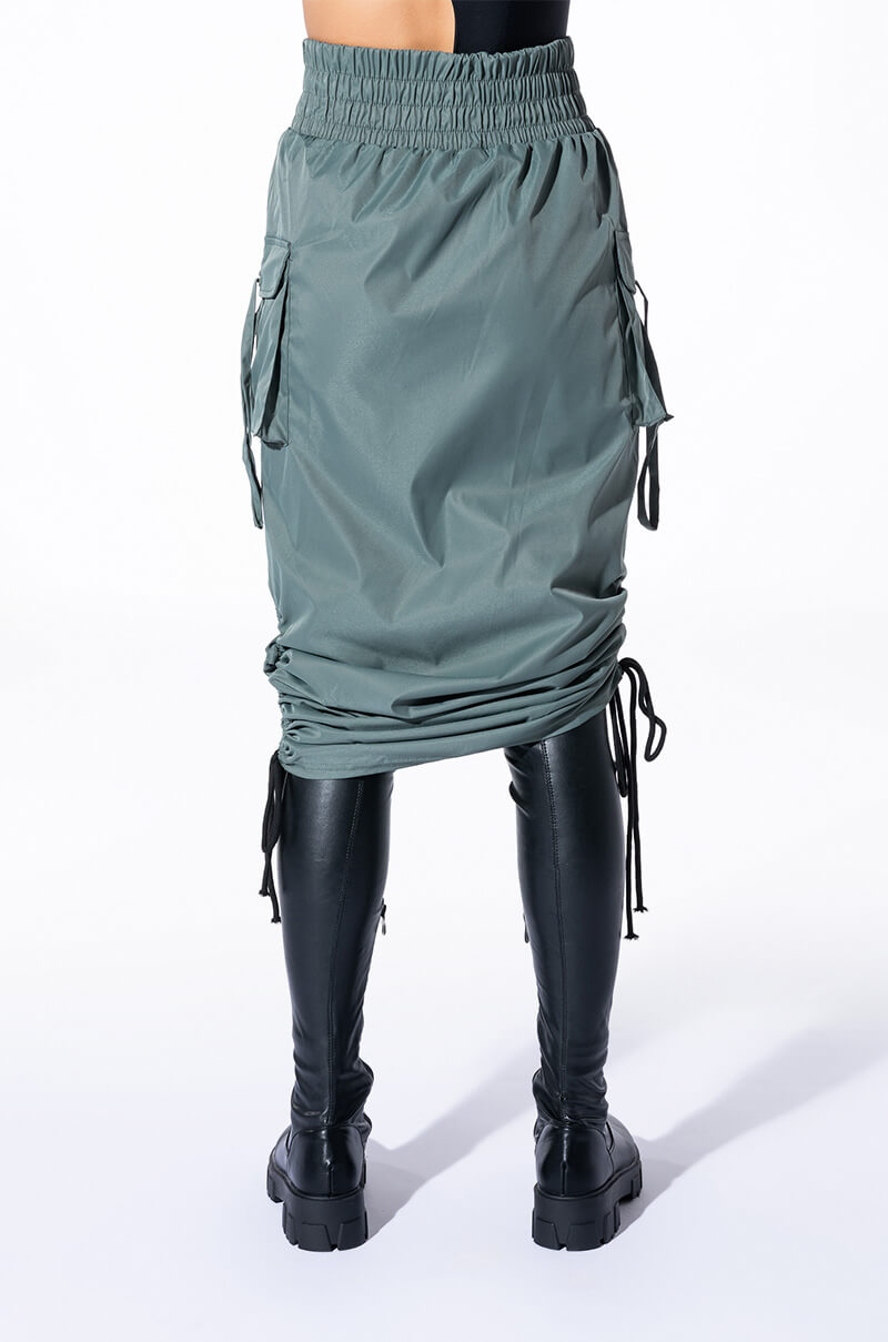 FOLLOW ME ADJUSTABLE CARGO SKIRT