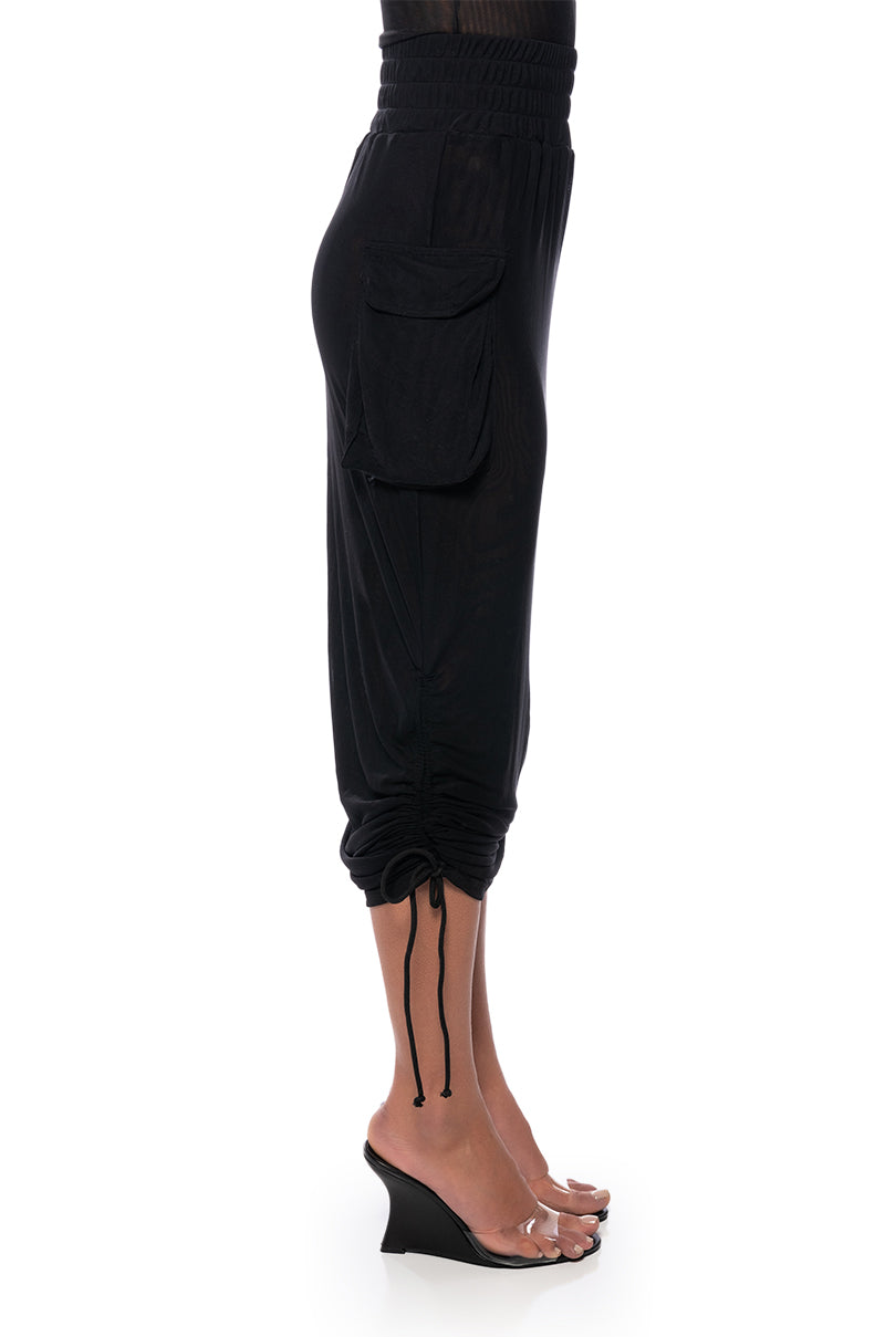 FOLLOW ME ADJUSTABLE DOUBLE MESH CARGO SKIRT