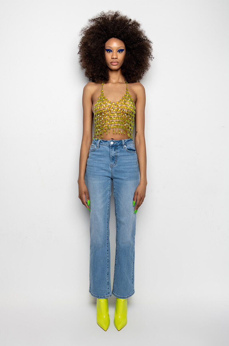 FOR THE LOVE OF BOOTY HIGH RISE STRAIGHT LEG JEANS
