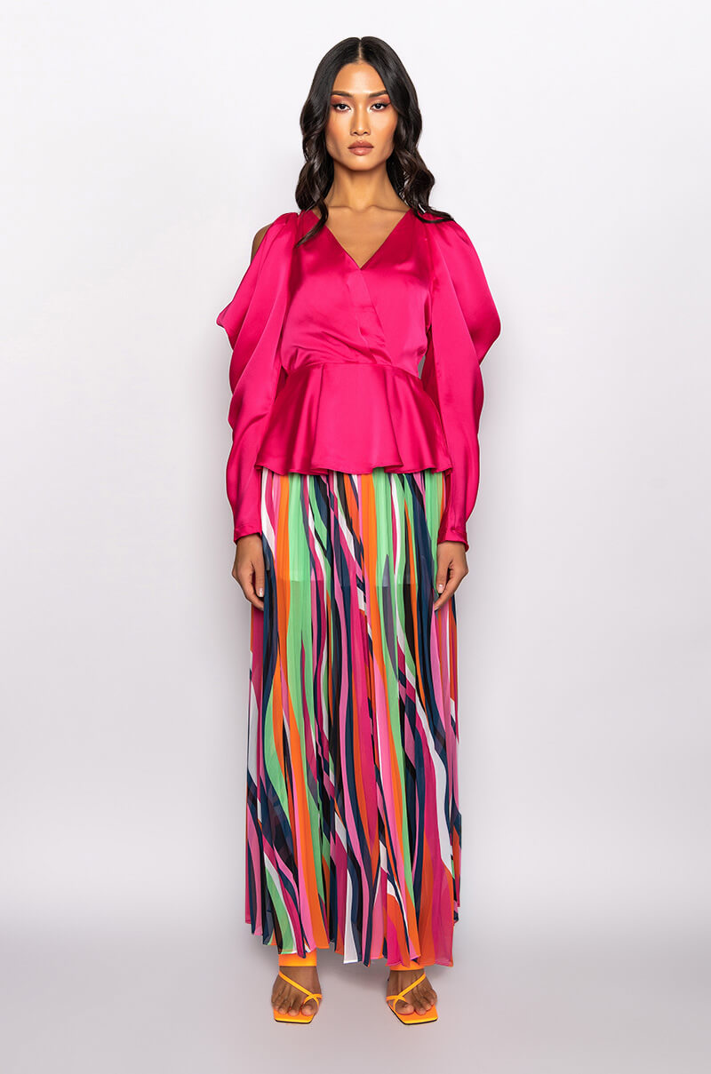 FOREVER PEPLUM BLOUSE