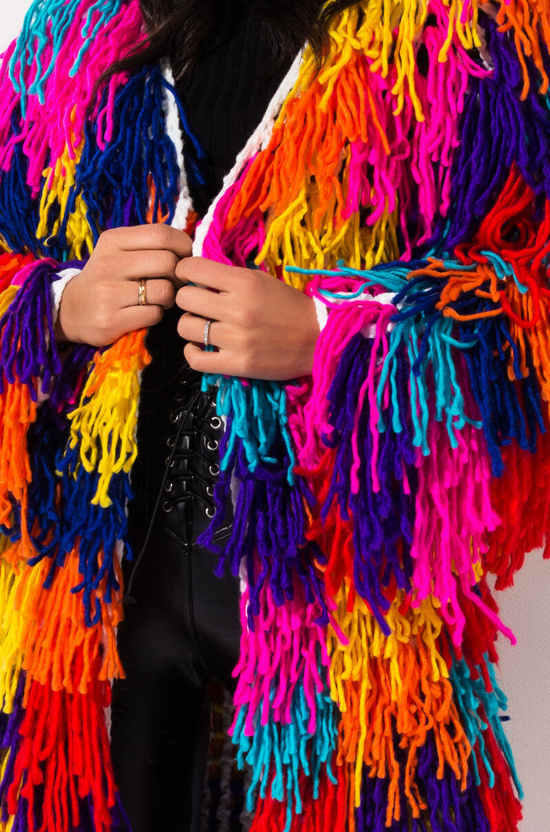 FOREVER TOGETHER FRINGE CARDIGAN