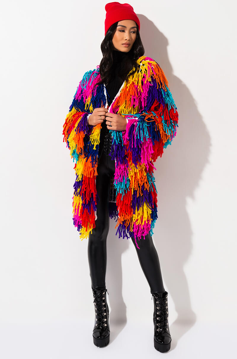 FOREVER TOGETHER FRINGE CARDIGAN