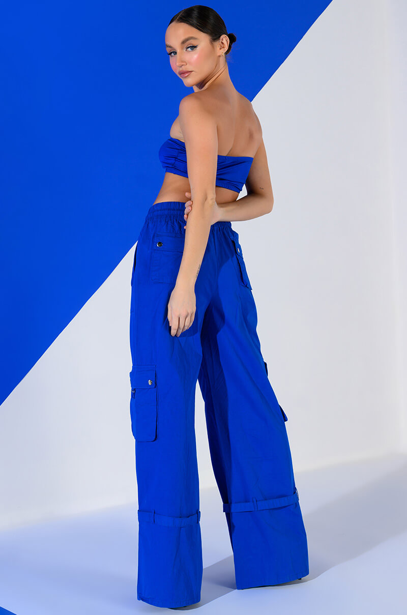 FRENCHY WIDE LEG CARGO PANT