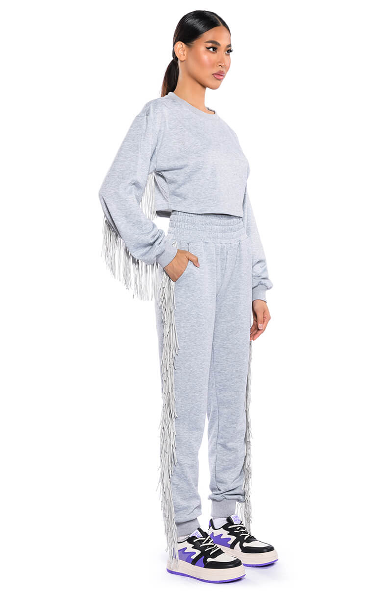 FRINGE ALL THE WAY JOGGER