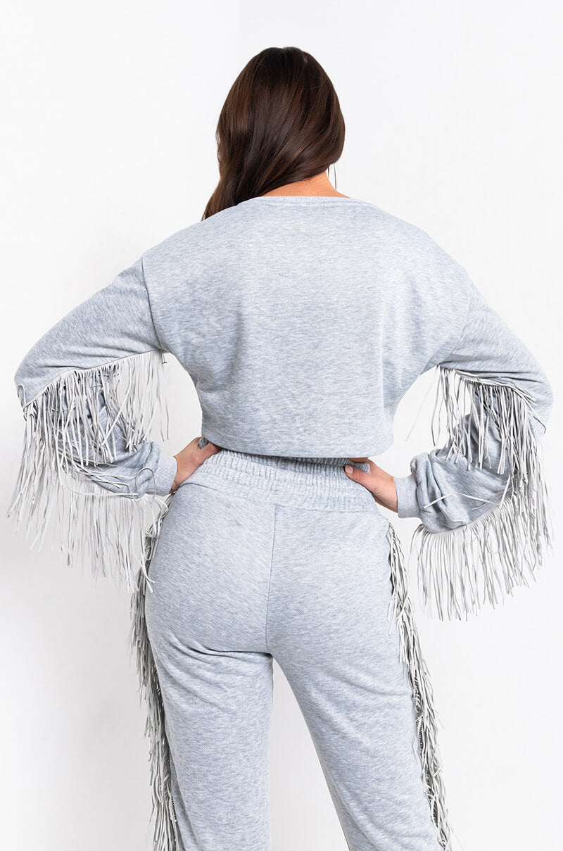 FRINGE ALL THE WAY SWEATSHIRT