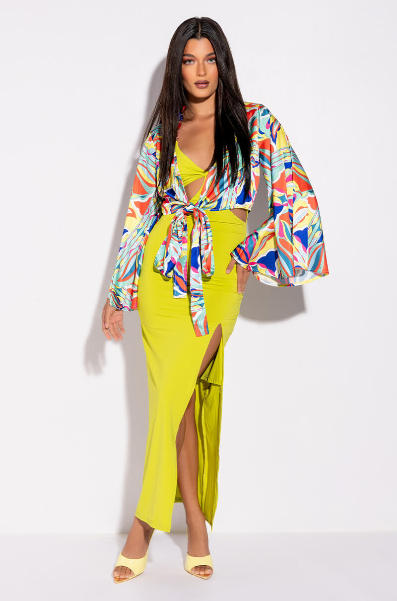 FUN IN THE SUN SATIN BLOUSE