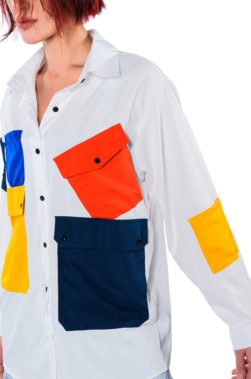 FUNKY FIERCE POCKET BUTTONDOWN