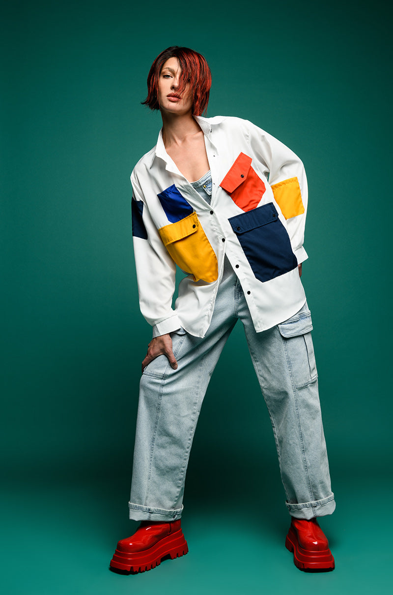 FUNKY FIERCE POCKET BUTTONDOWN