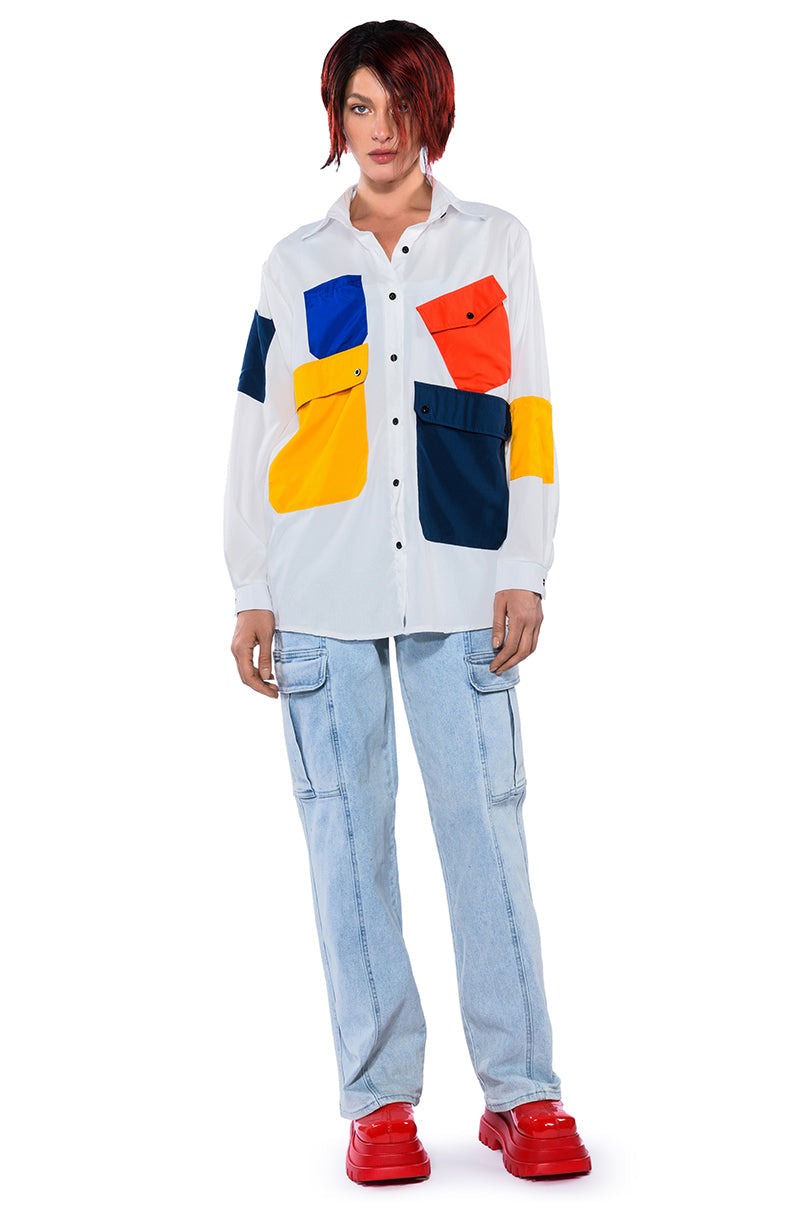 FUNKY FIERCE POCKET BUTTONDOWN