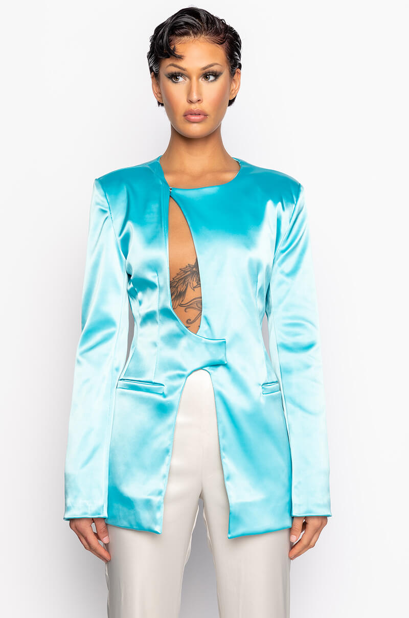 KEYGAN CUT OUT FITTED BLAZER