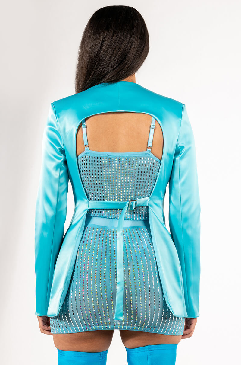 KEYGAN CUT OUT FITTED BLAZER