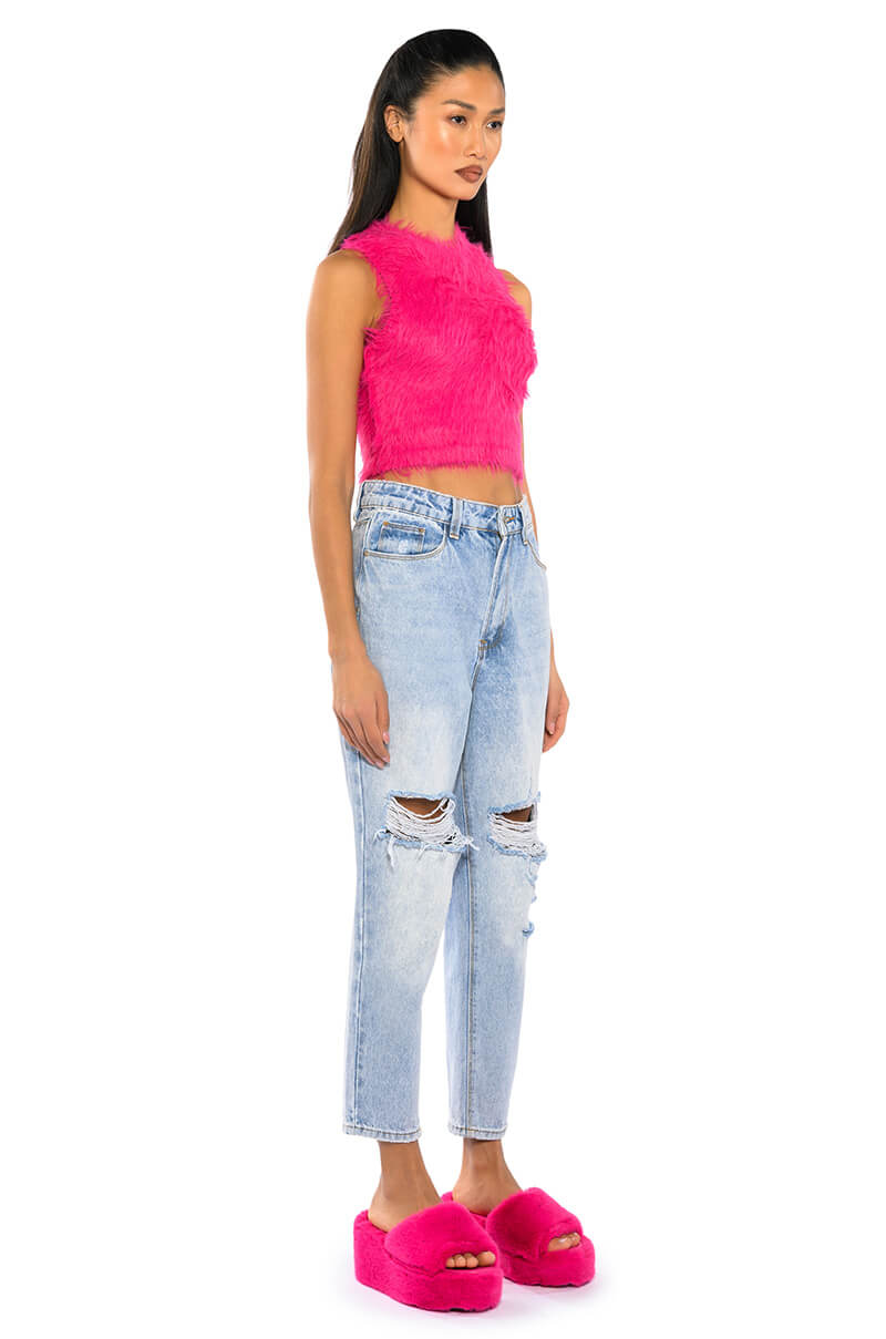FUZZY MOOD SLEEVELESS TOP
