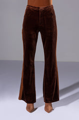GABRIELLE VELVET FLARE TROUSER