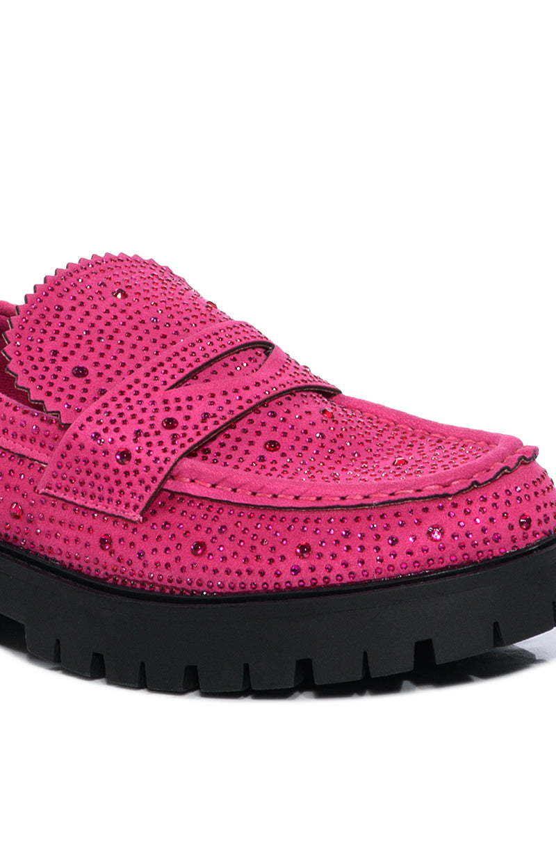 GENTLY EMBELLISHED LOAFER IN PINK