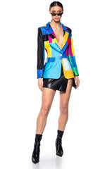 GEO ABSTRACT BLAZER