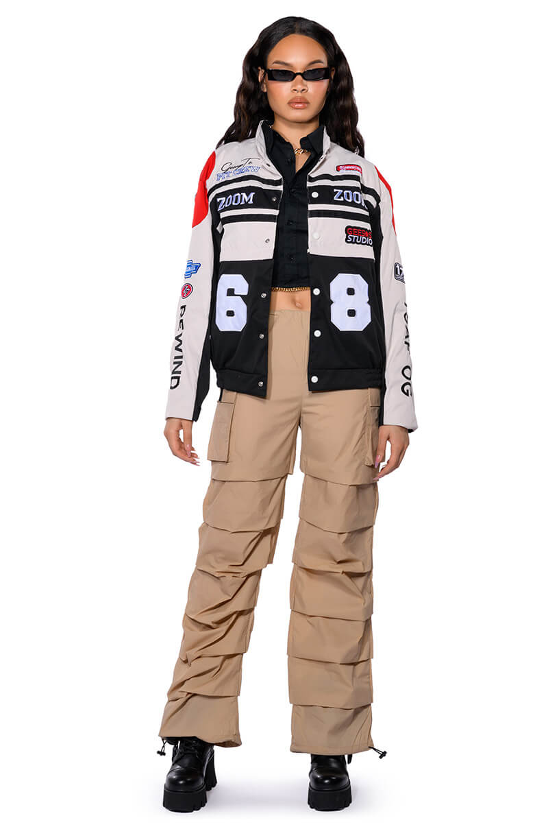 GET DOWN RUCHED PARACHUTE PANT
