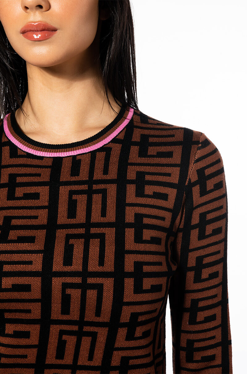 GET IN LINE CREW NECK SWEATER