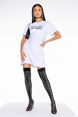GET MONEY GRAPHIC T SHIRT DRESS
