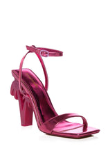 GETAWAY PINK PALM TREE HEEL SANDAL