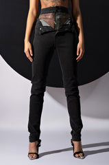 GIMME MORE RHINESTONE SKINNY JEANS