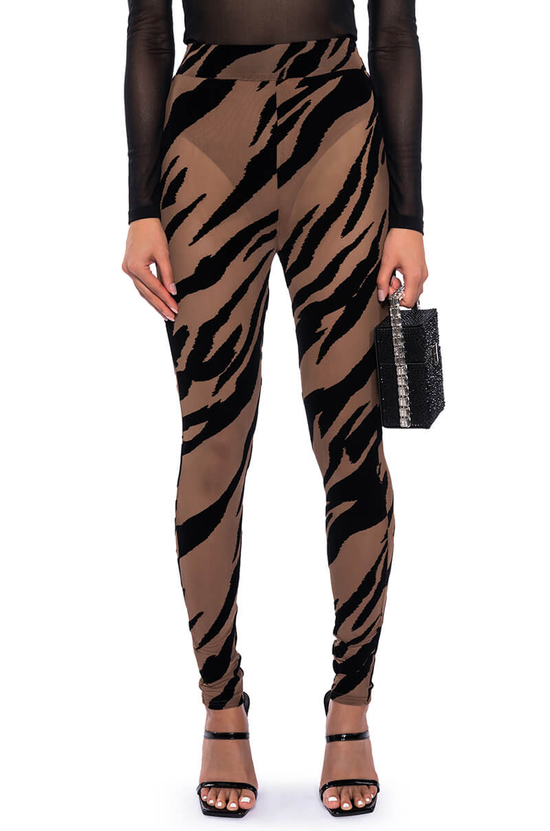 KAMI ANIMAL PRINT SLEEVELESS BODYSUIT