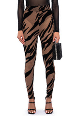KAMI ANIMAL PRINT SLEEVELESS BODYSUIT