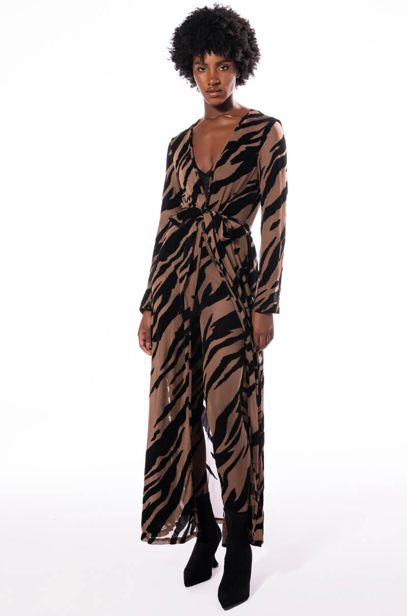 KAMI ANIMAL PRINT SLEEVELESS BODYSUIT