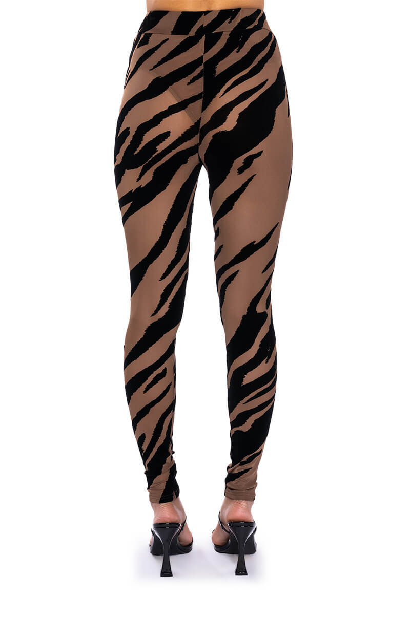KAMI ANIMAL PRINT SLEEVELESS BODYSUIT