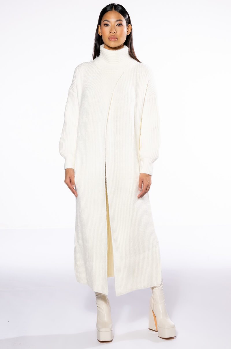PHOEBE CHUNKY KNIT LONG SWEATER